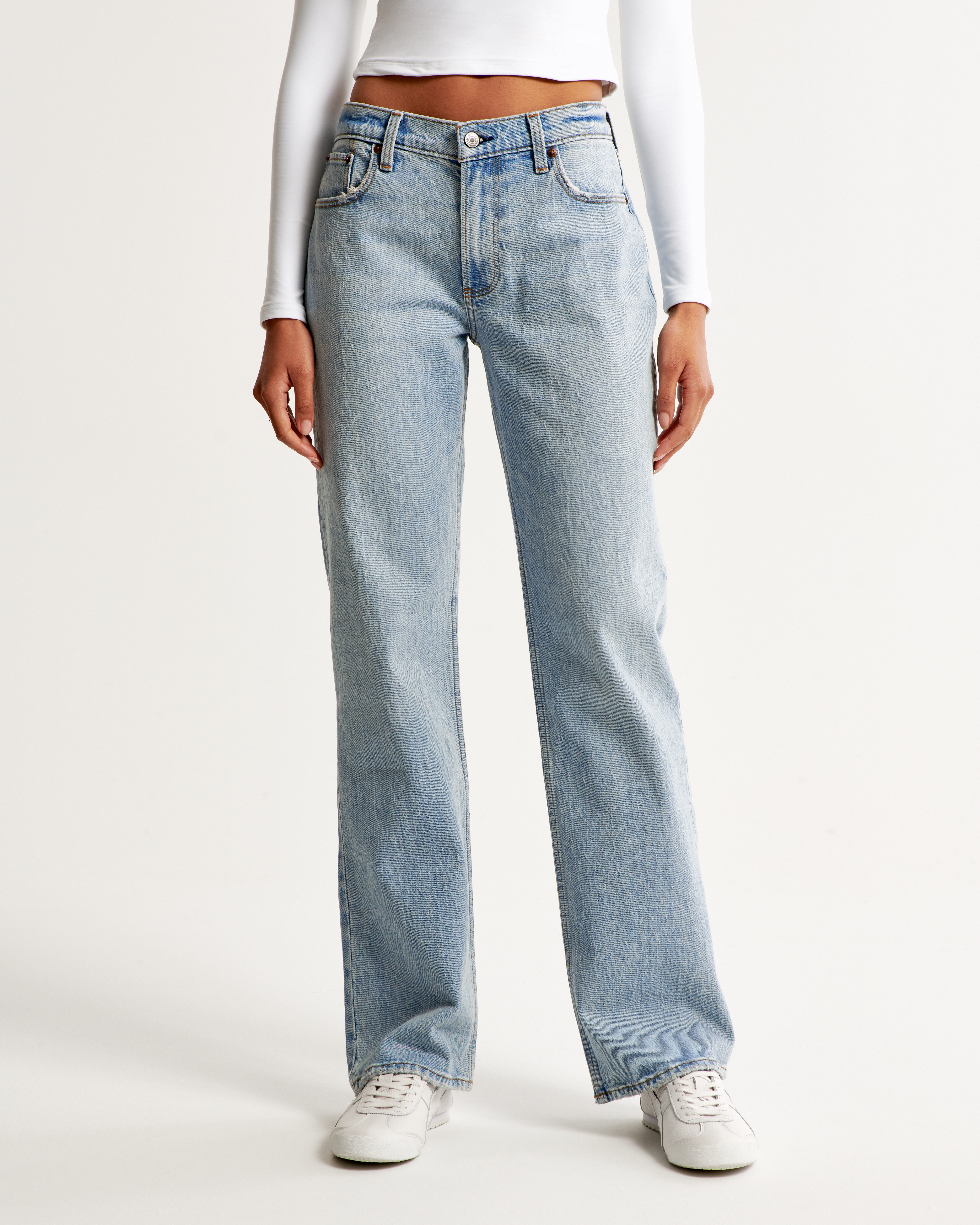 Waist store rise jeans