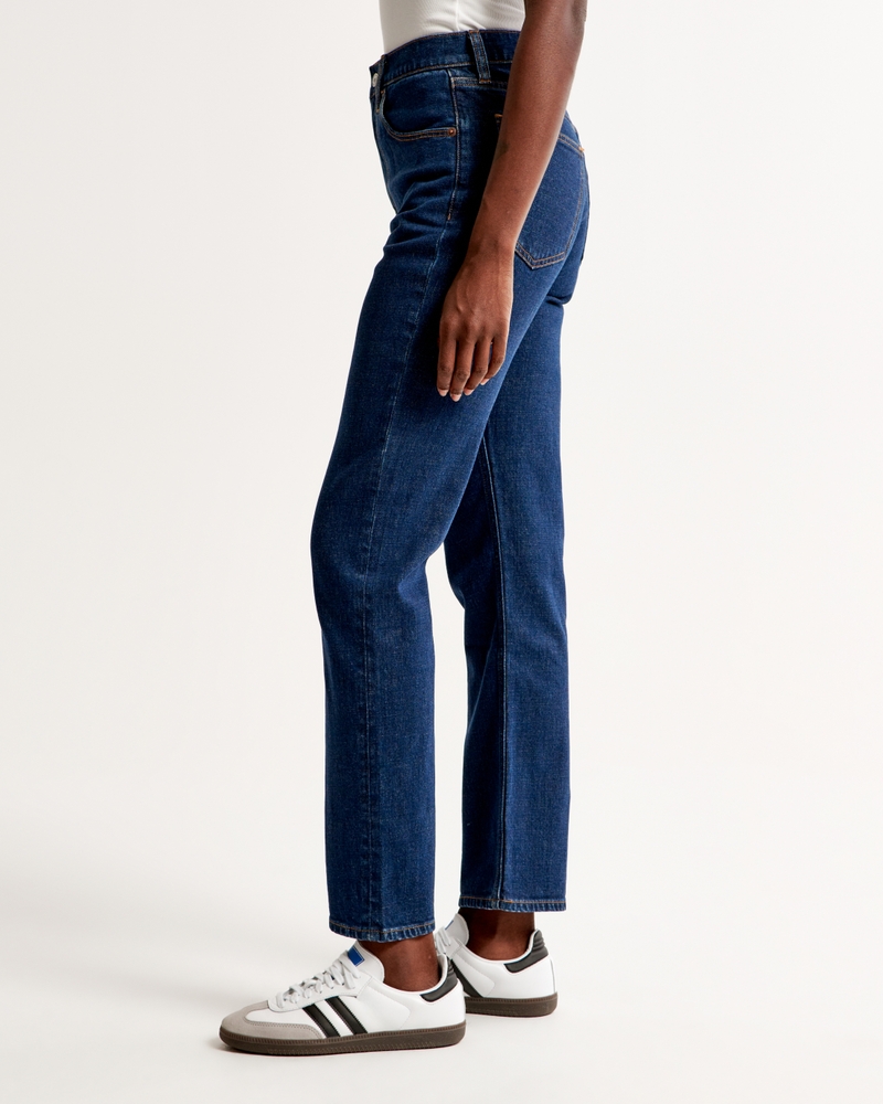 Women's Ultra High Rise Ankle Straight Jean, Women's Clearance