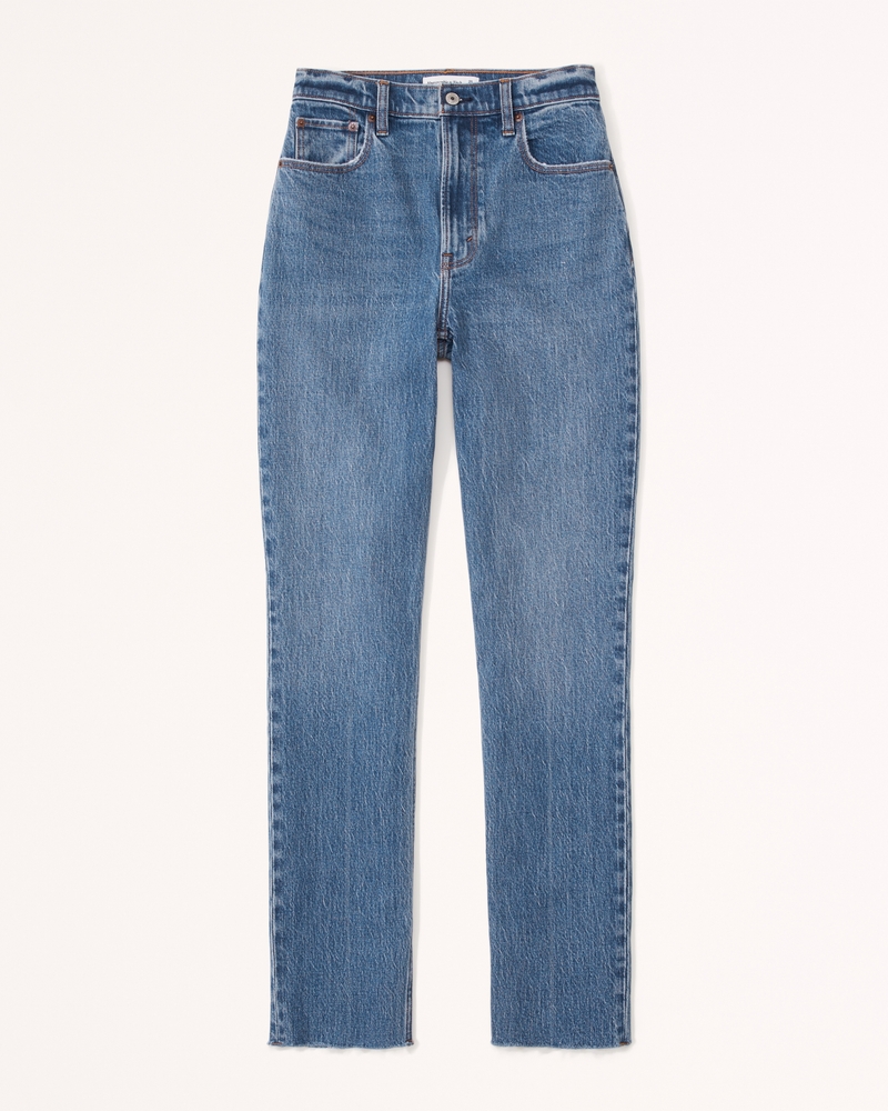 Abercrombie & Fitch 90's straight leg jeans in medium wash