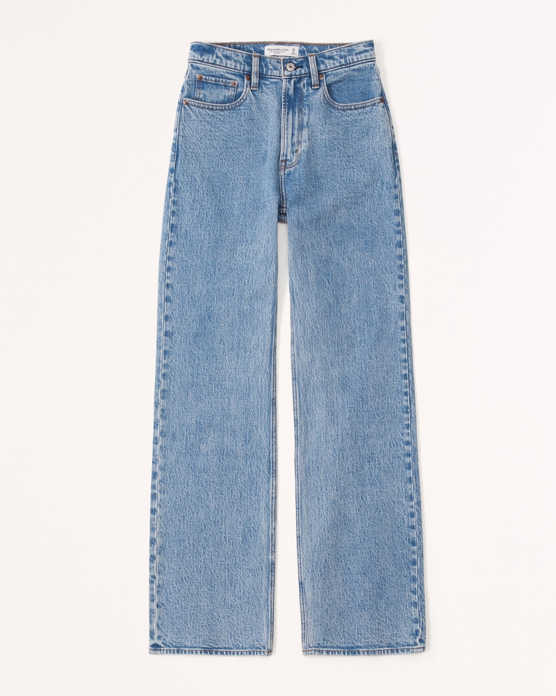 Hollister Jeans Mens 34 X 30 Blue Denim Classic Straight Leg Distressed