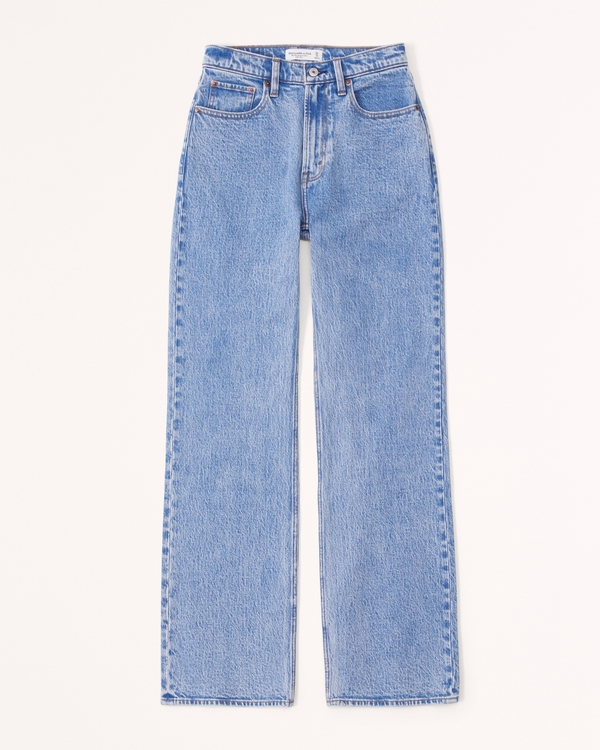 Abercrombie & Fitch RELAXED FLARE - Flared Jeans - bright light  blue/light-blue denim 