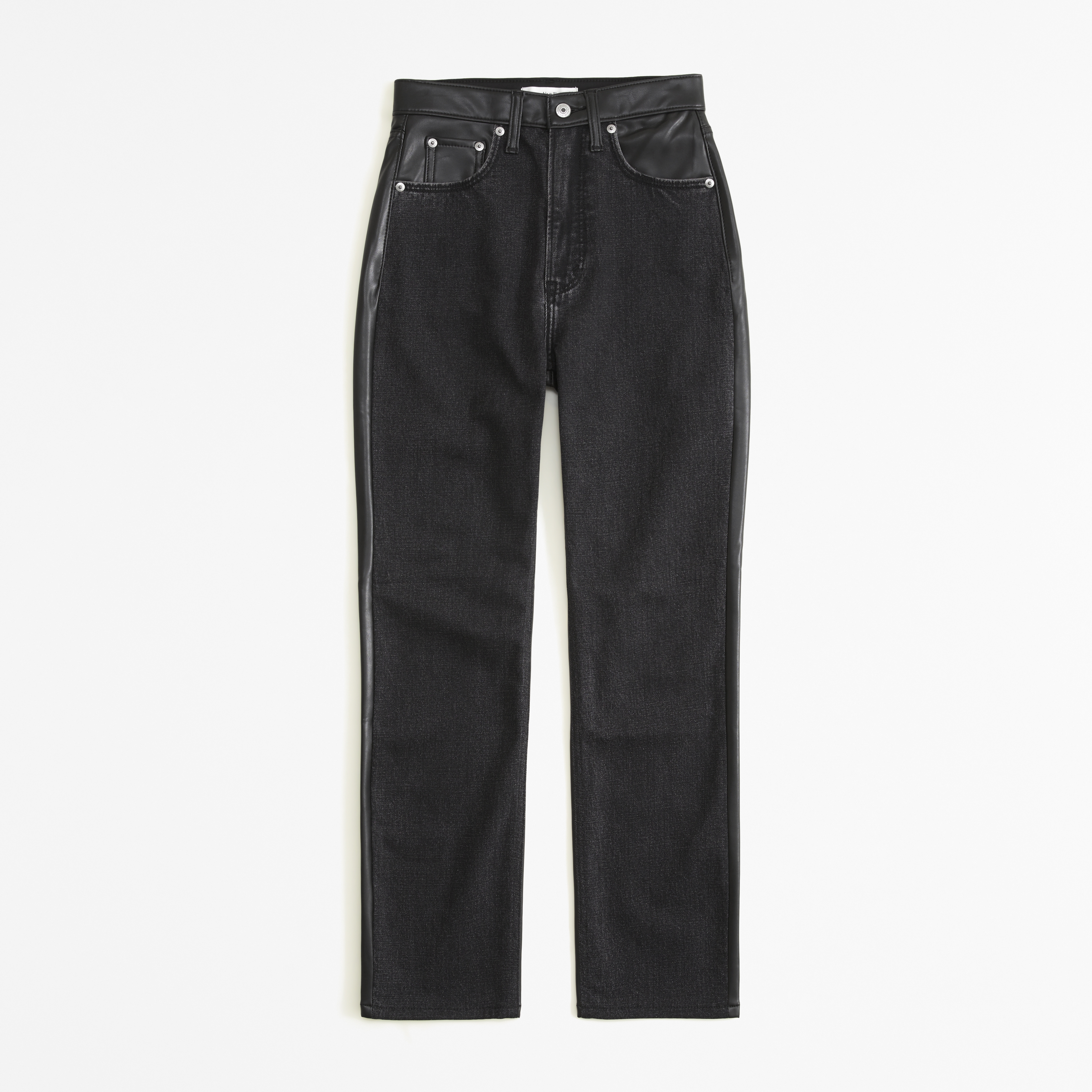 Abercrombie high rise 2024 ankle straight jeans