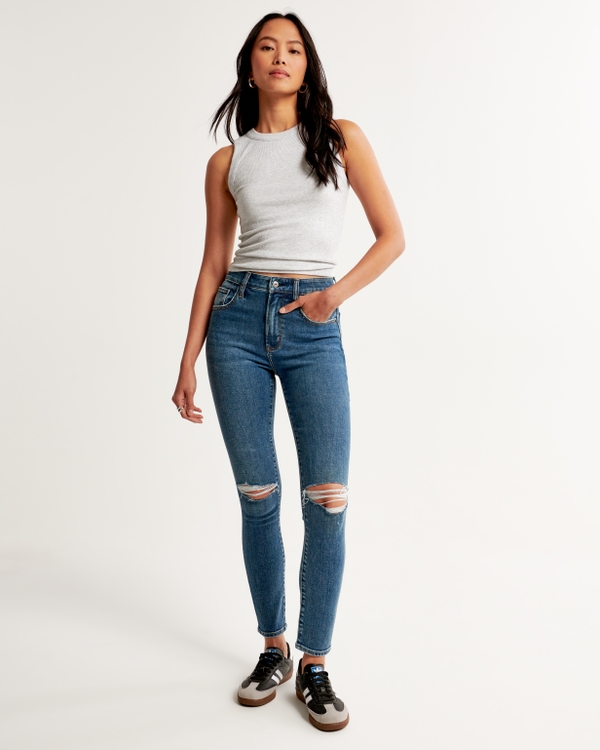 High Rise Super Skinny Ankle Jean