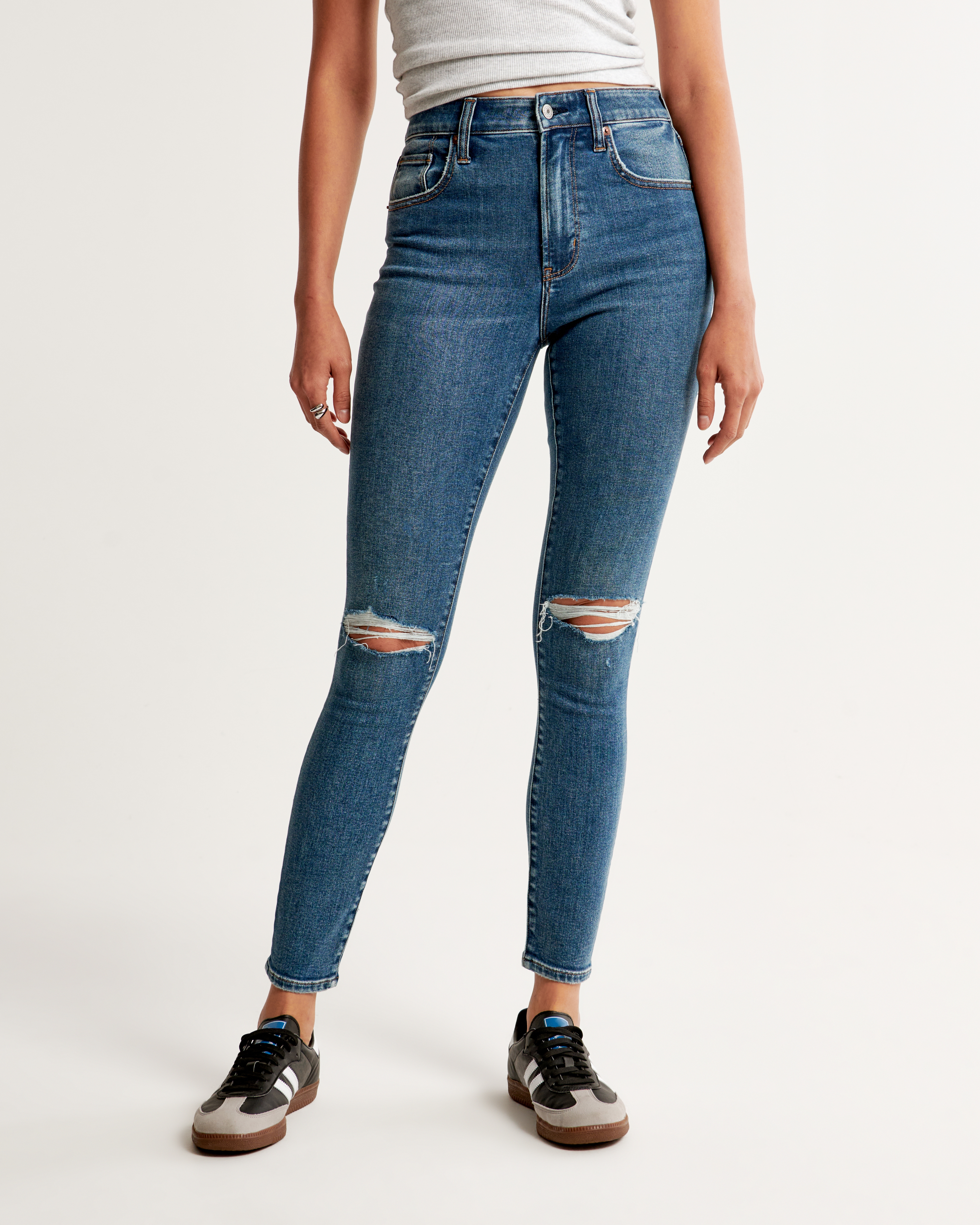 Abercrombie low rise super skinny clearance jeans