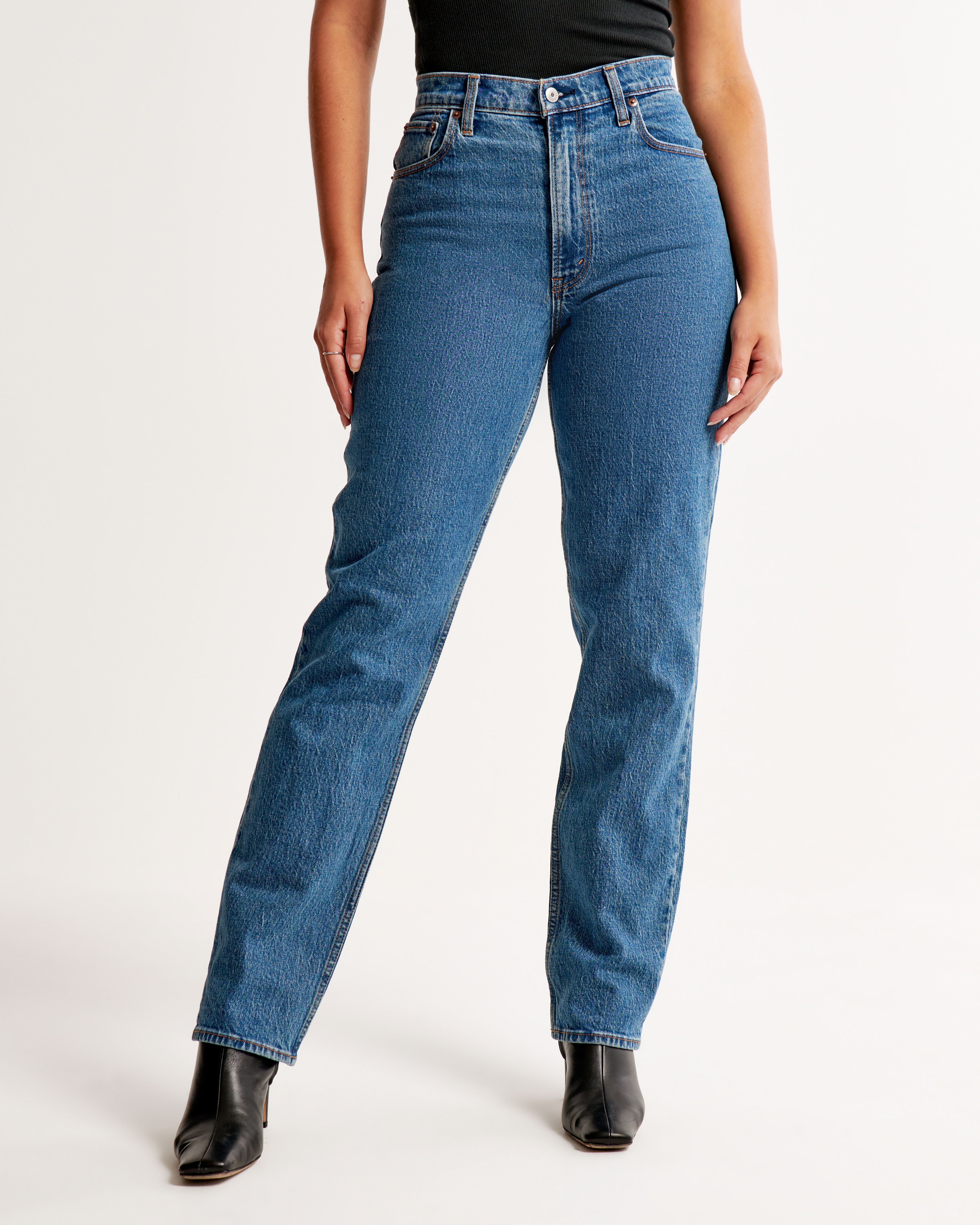 Abercrombie and deals Fitch Curve Love 90s Straight Ultra High Rise Jeans