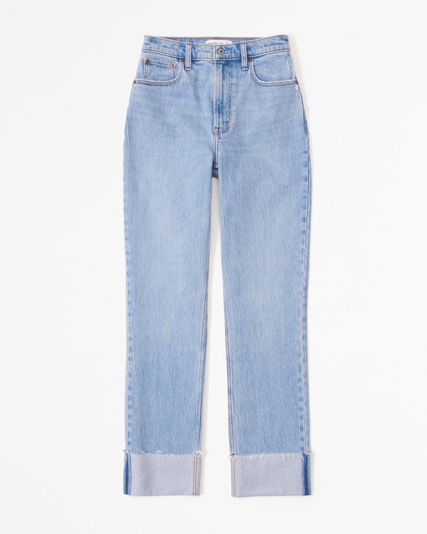 Women's Curve Love Ultra High Rise 90s Straight Jean | Women's Clearance | Abercrombie.com