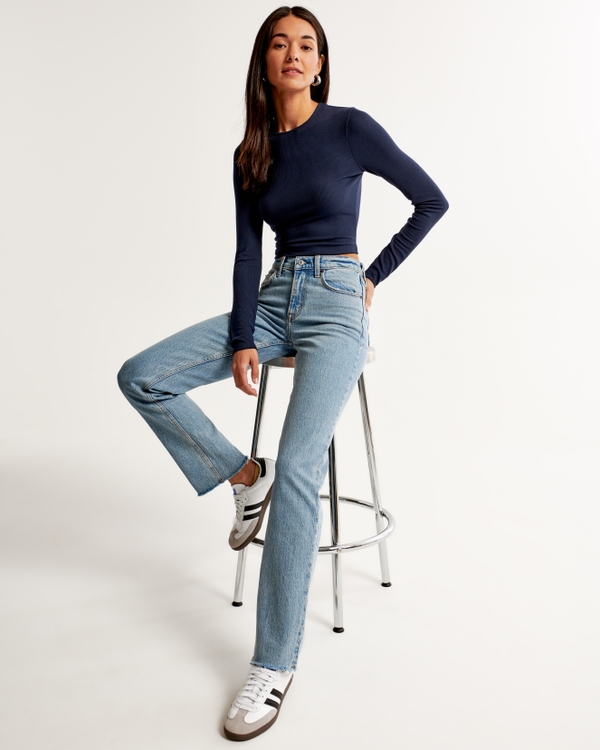 Women's Straight Jeans | Abercrombie & Fitch