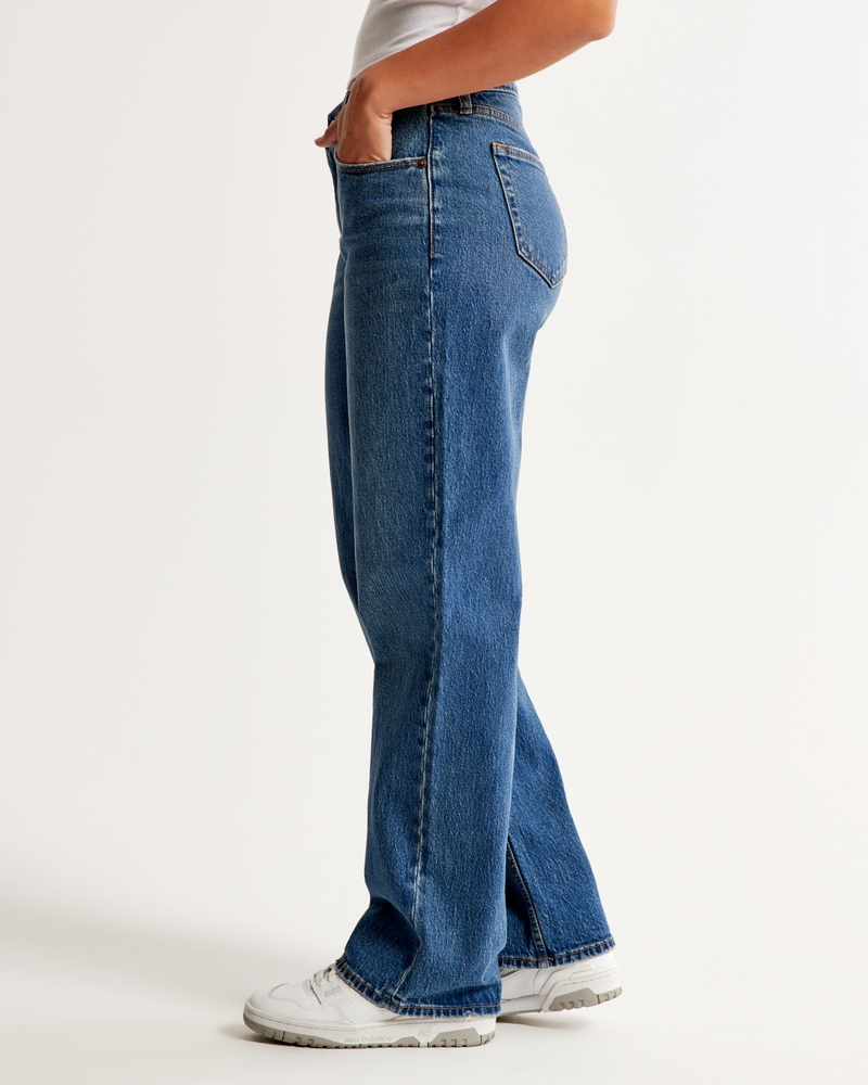 90s High-Waisted Baggy Jean  High waisted baggy jeans, Baggy