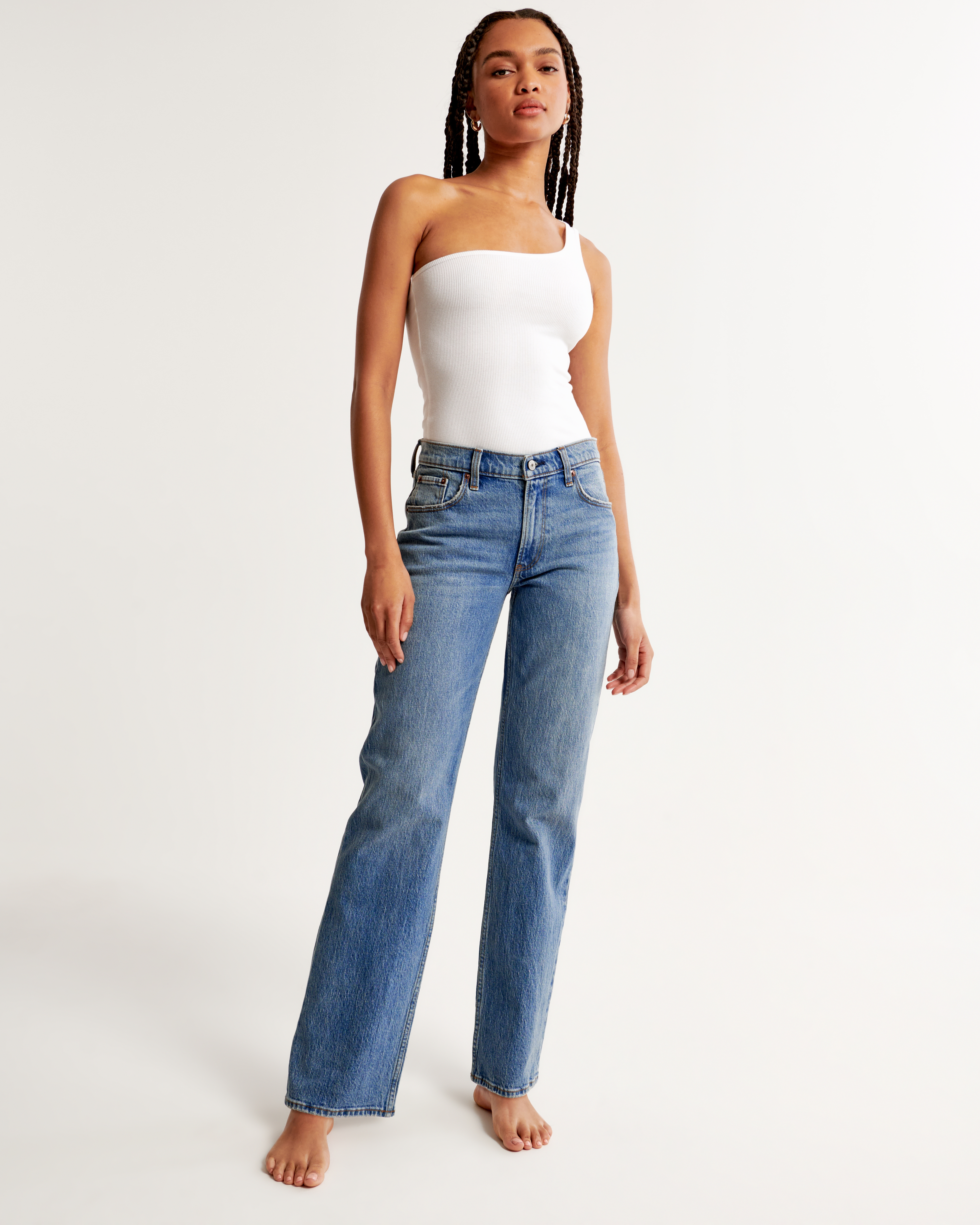 Abercrombie and fitch hot sale low rise jeans