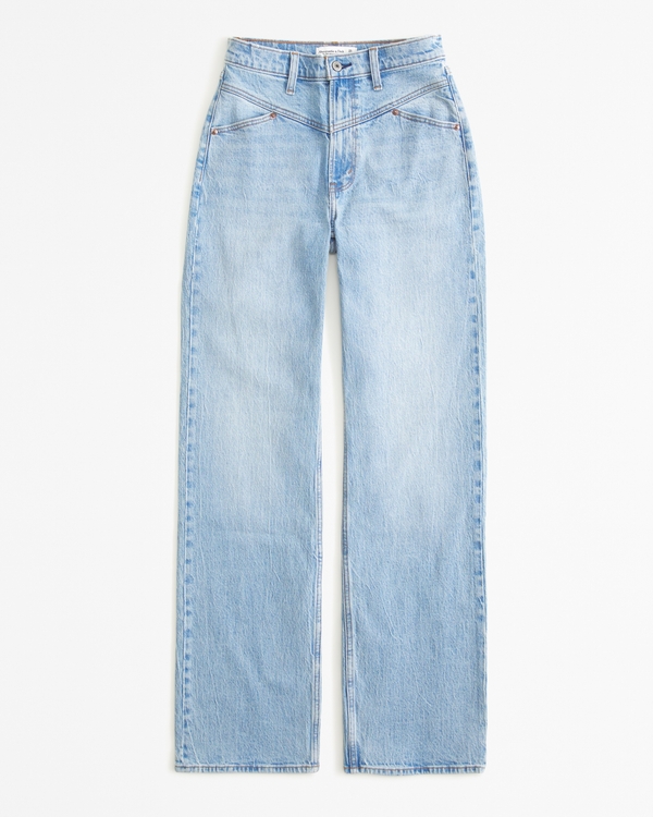 High Rise 90s Relaxed Jean, Medium With Front Yoke view 1