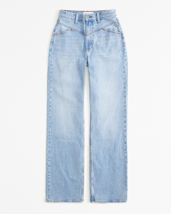 Curve Love High Rise 90s Relaxed Jean, Medium With Front Yoke view 1