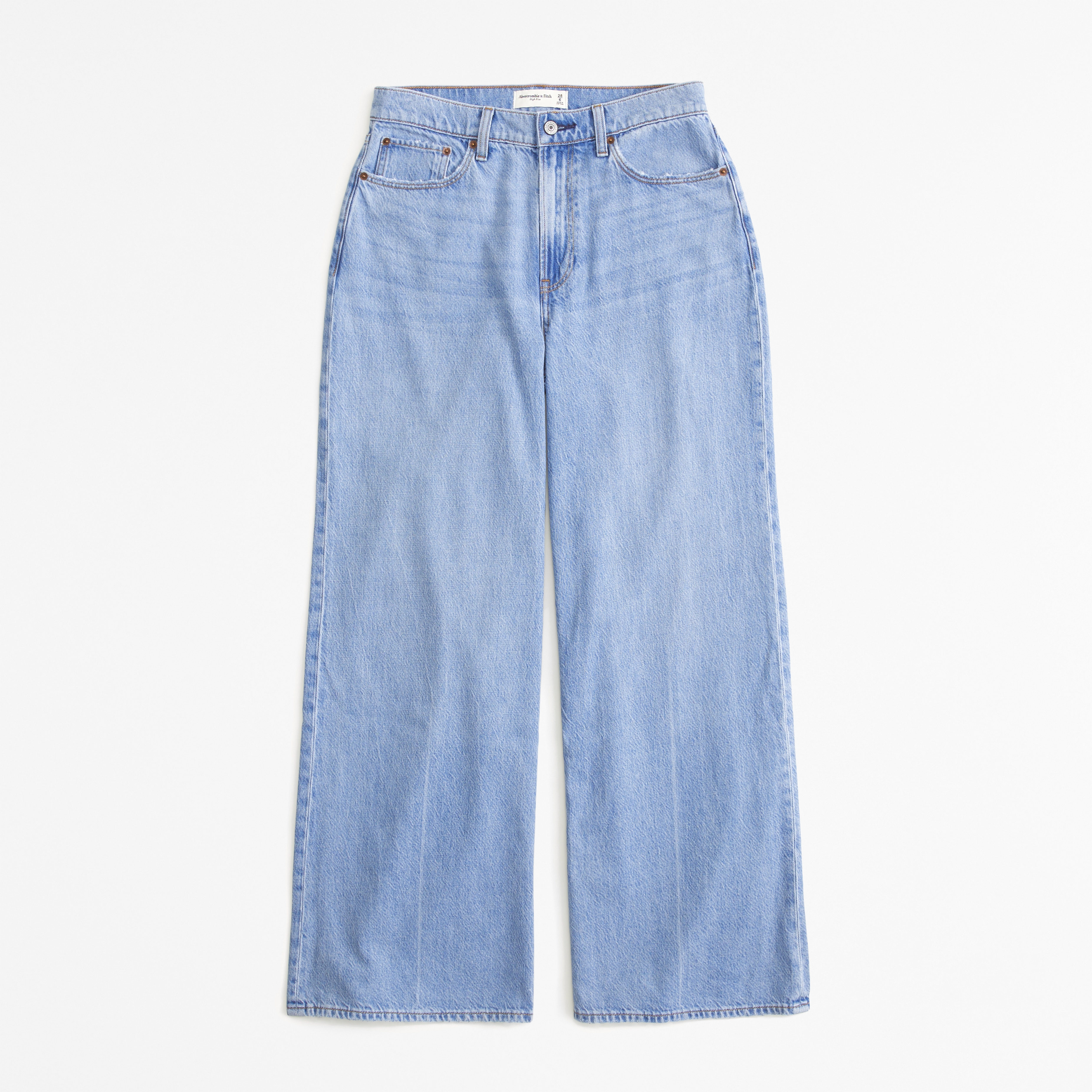 Abercrombie wide cheap leg jeans