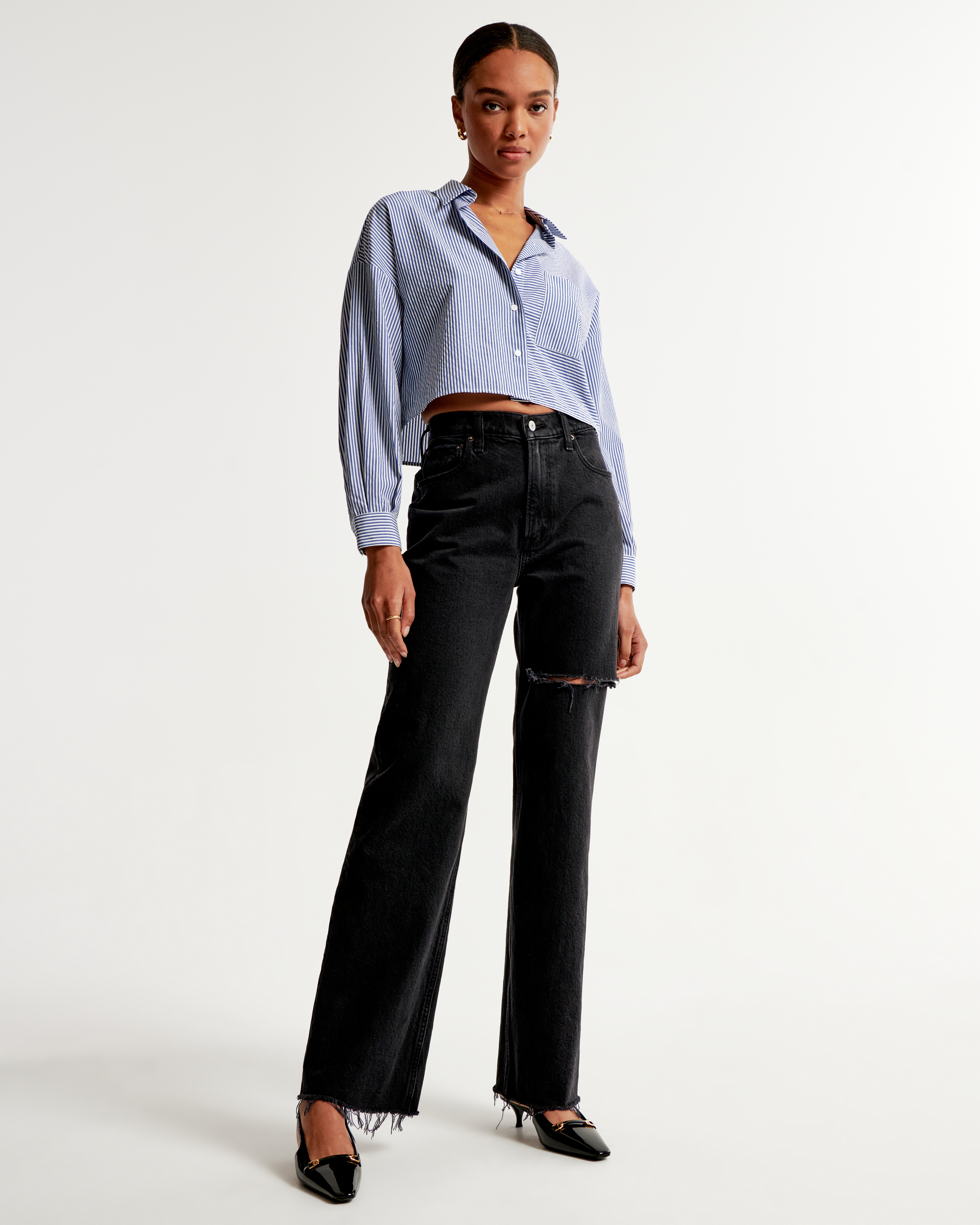 Women's High Rise 90s Relaxed Jean | Women's Bottoms | Abercrombie.com