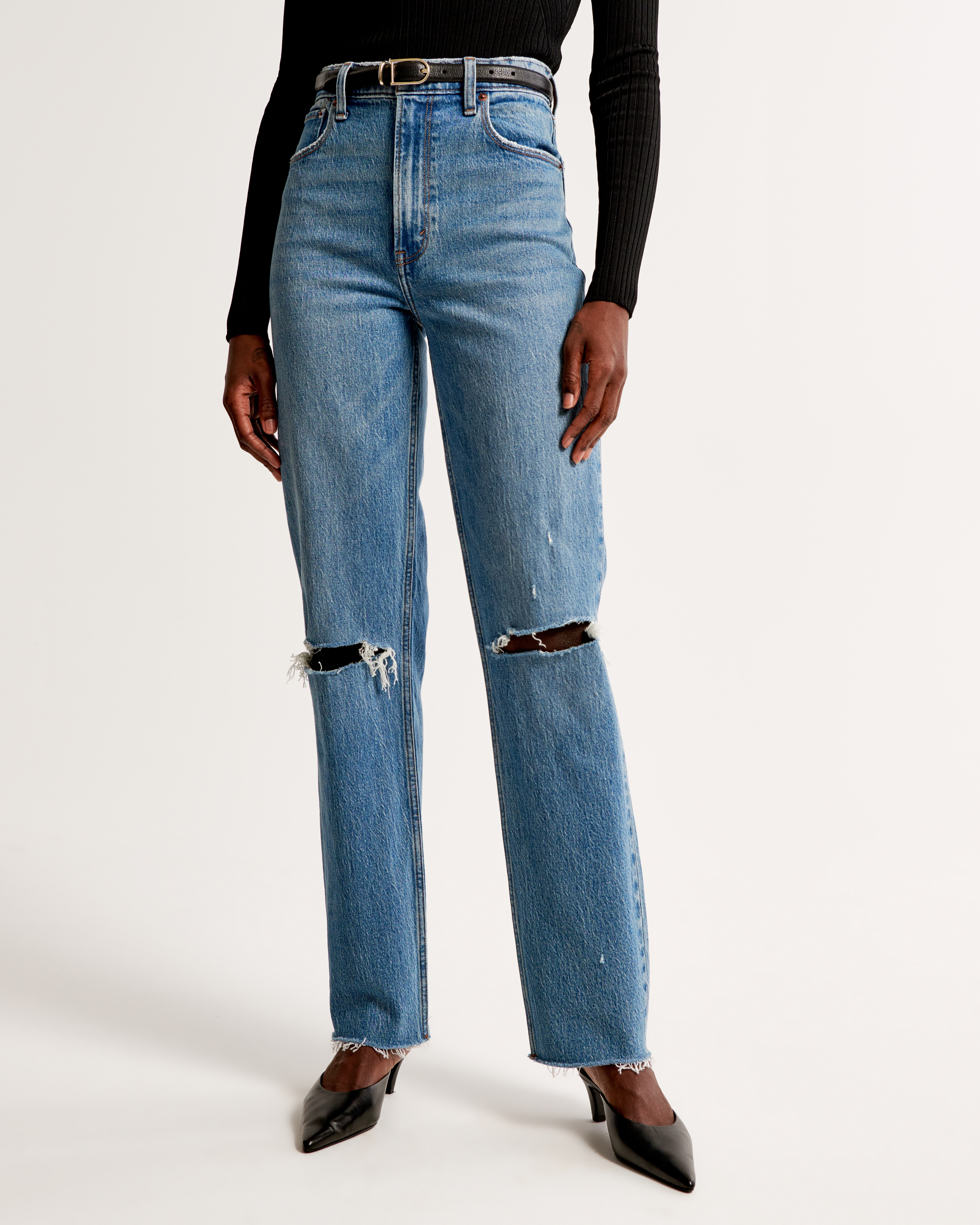 Abercrombie & Fitch Ultra High store Rise 90s Straight Jean