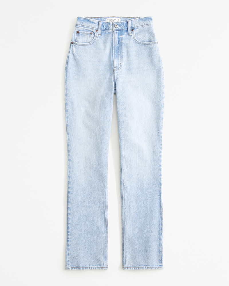 Women's Curve Love Ultra High Rise 90s Straight Jean - Abercrombie