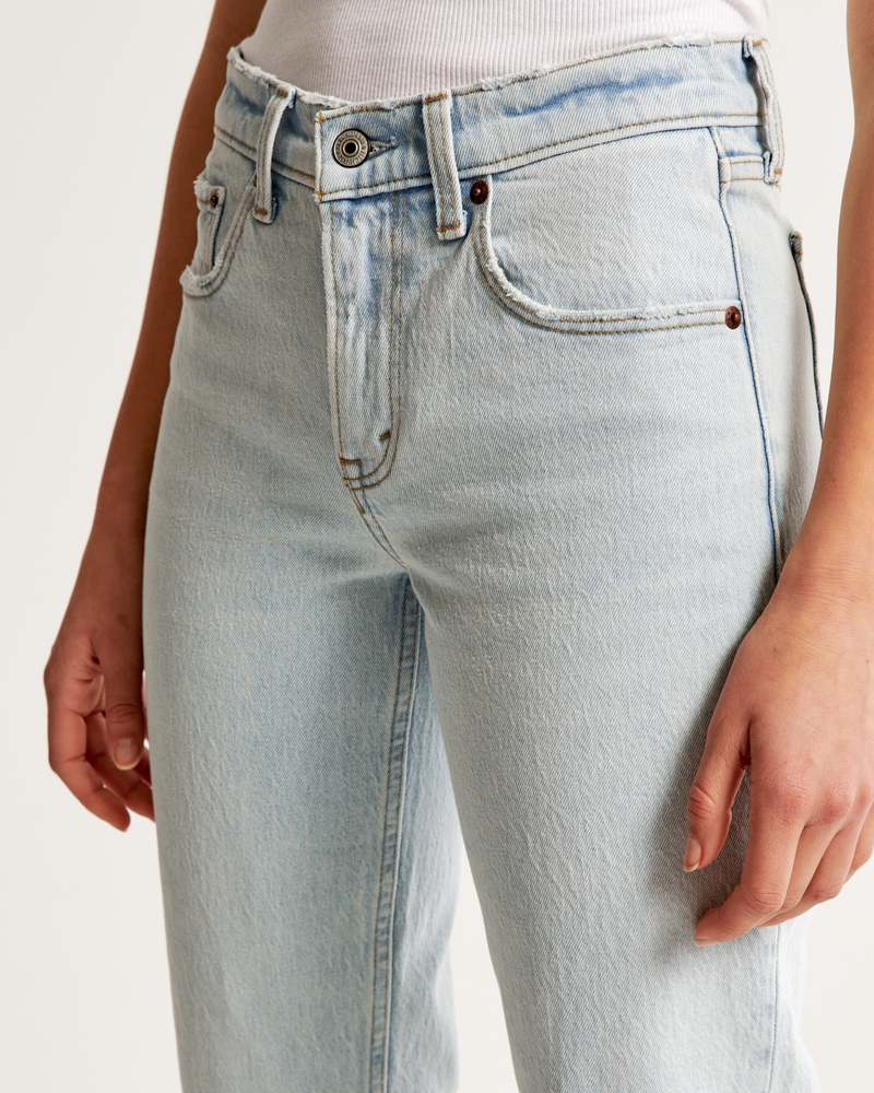 Women's Mid Rise 90s Straight Jean, Women's Bottoms