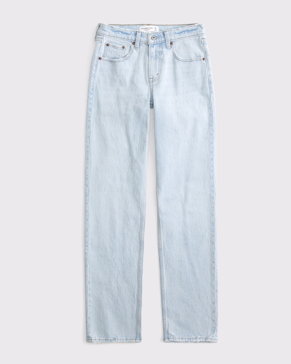 Abercrombie & Fitch Straight Fit Denim in Light Wash