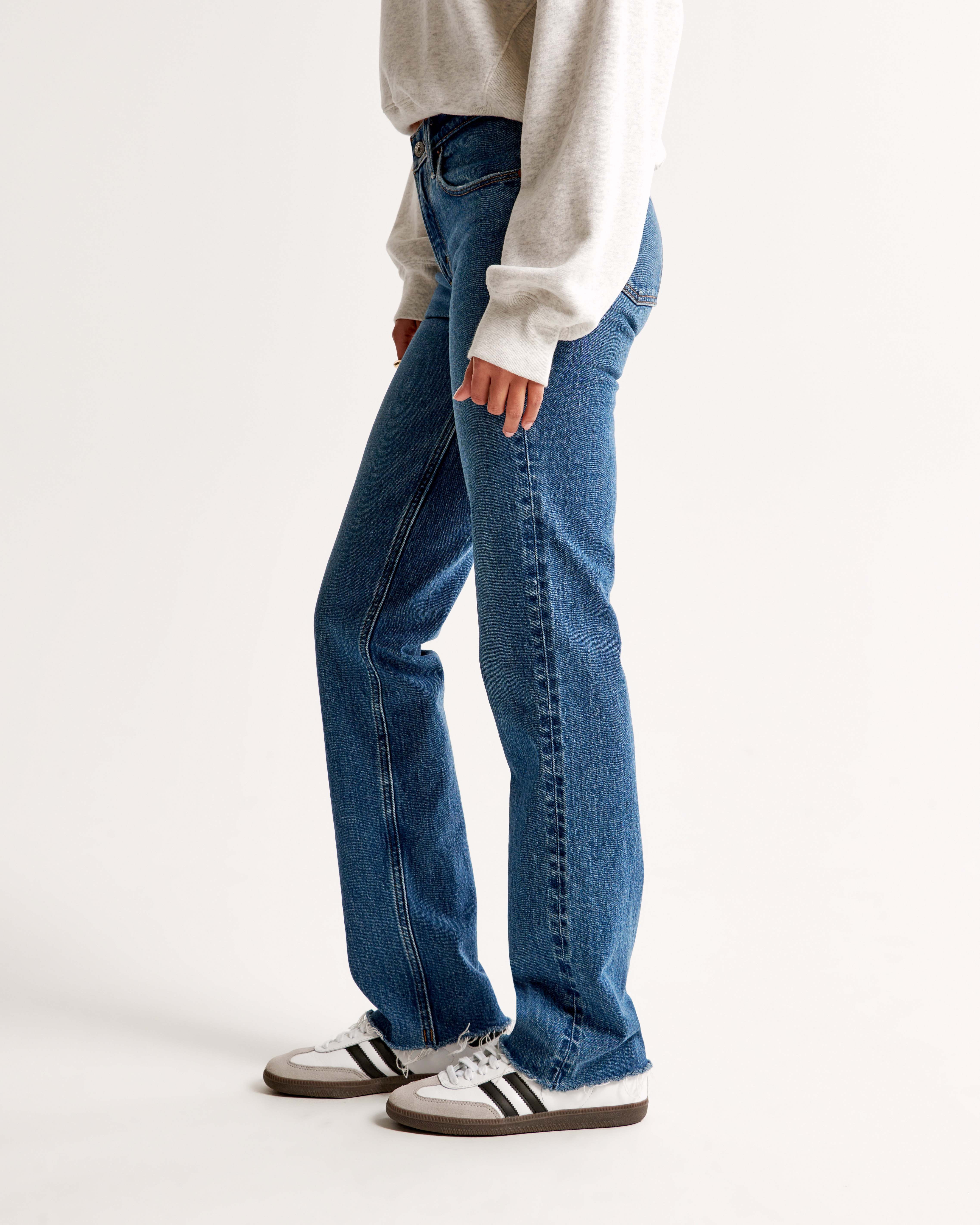 Women's Mid Rise 90s Straight Jean | Women's Bottoms | Abercrombie.com