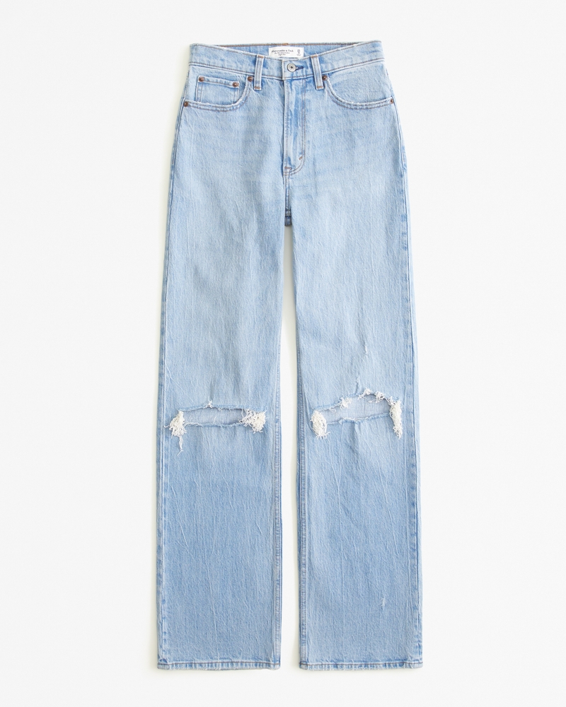 Jean Súper Skinny Rasgado Hollister Tiro Alto Mujer Talla 27