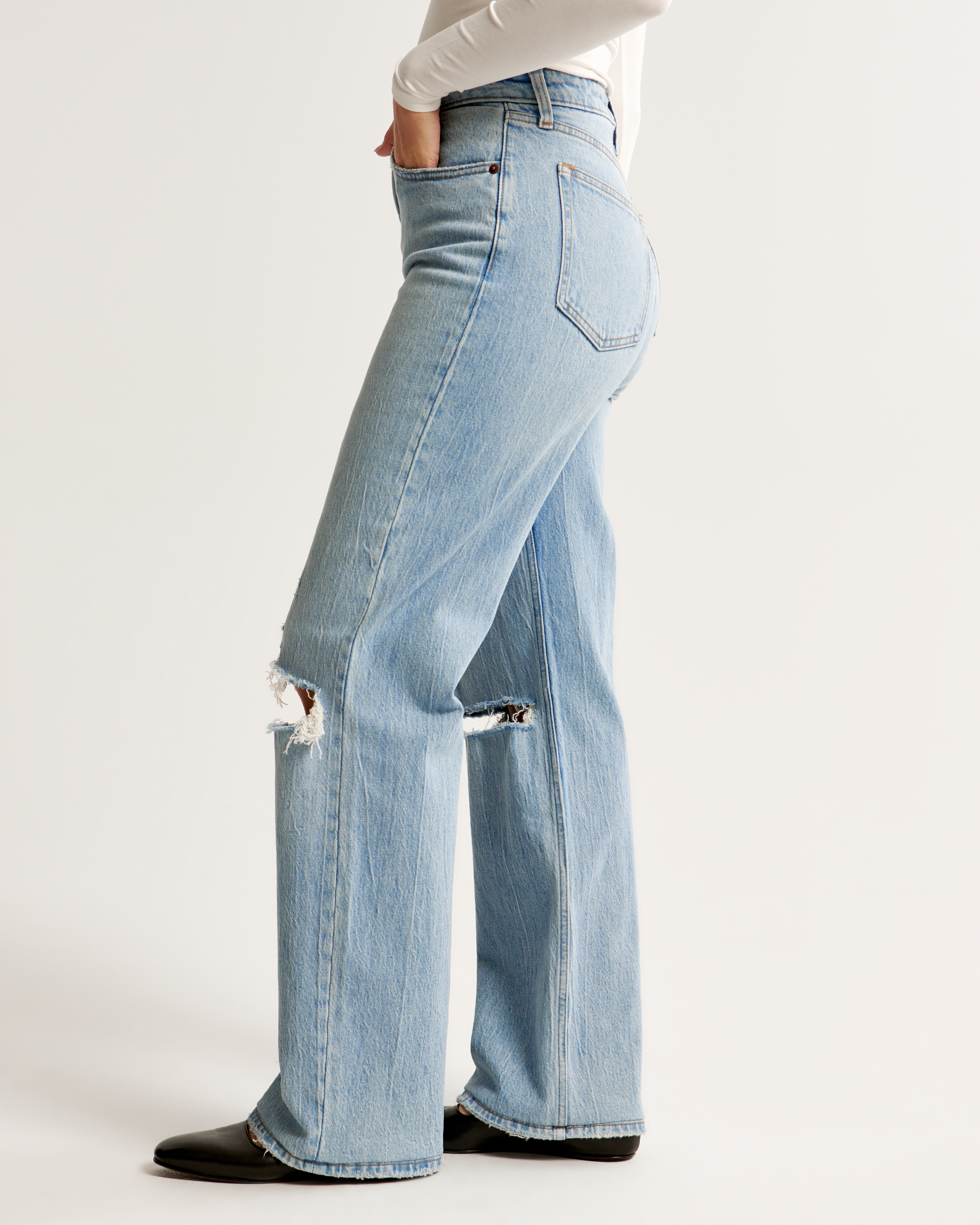 Jeans destroy femme sale