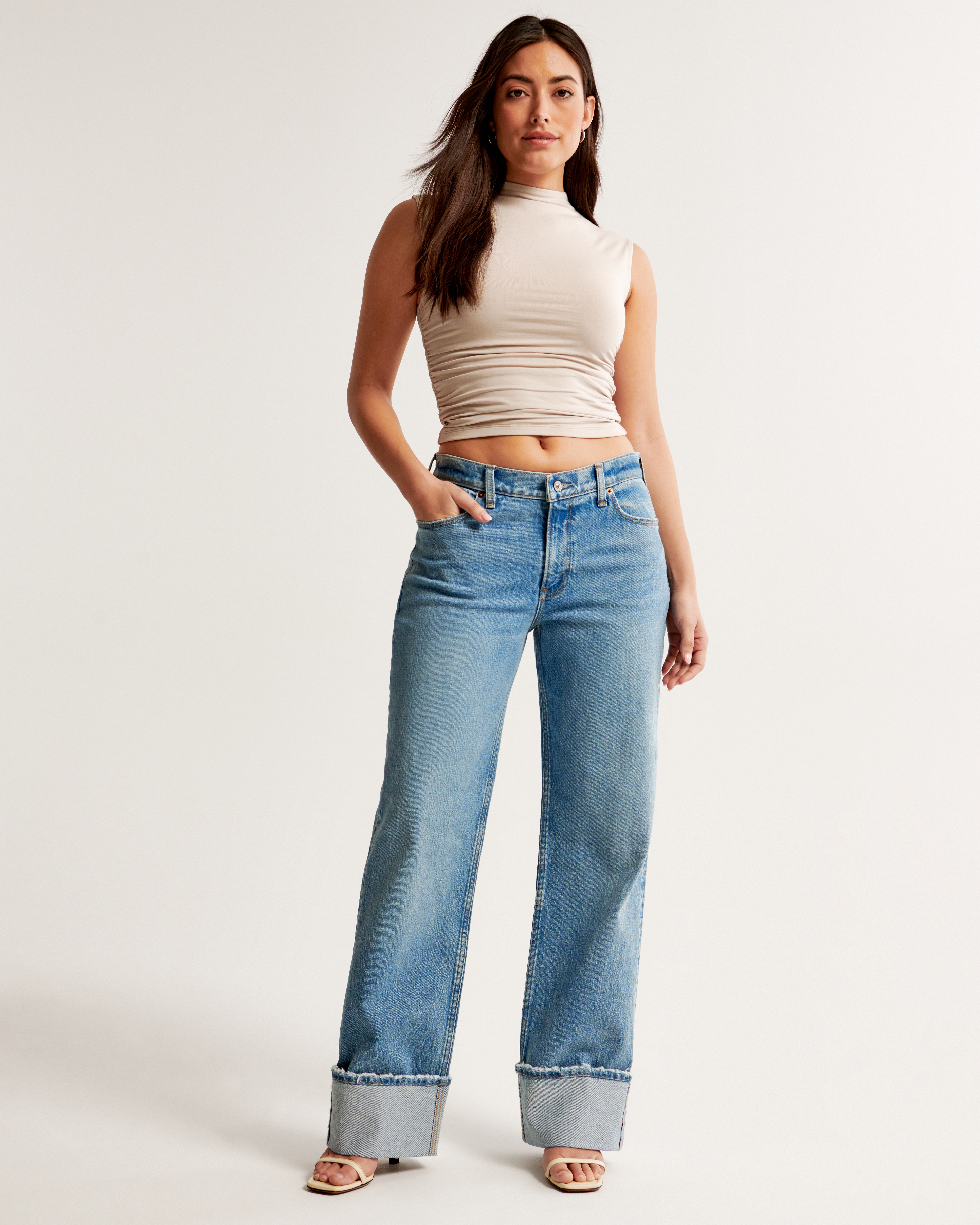 Abercrombie Curve Love outlet 90s Baggy Low Rise Jean