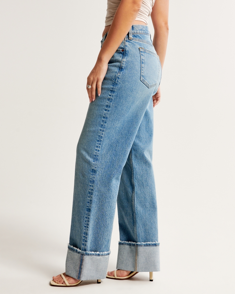 the perfect low rise cool girl baggy jeans #abercrombiejeans #baggyjea, baggy  jeans