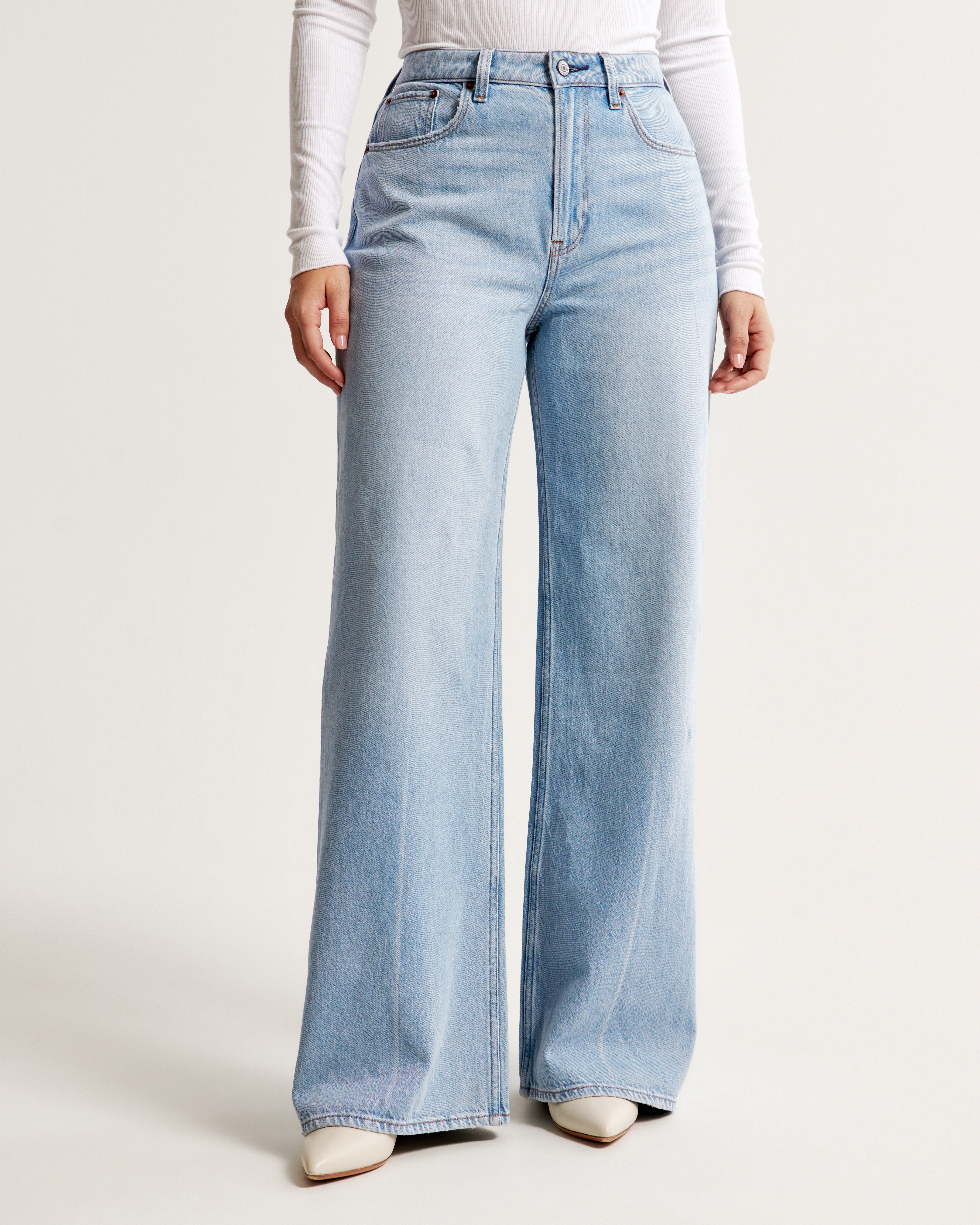 Women's Curve Love High Rise Wide Leg Jean | Women's Bottoms