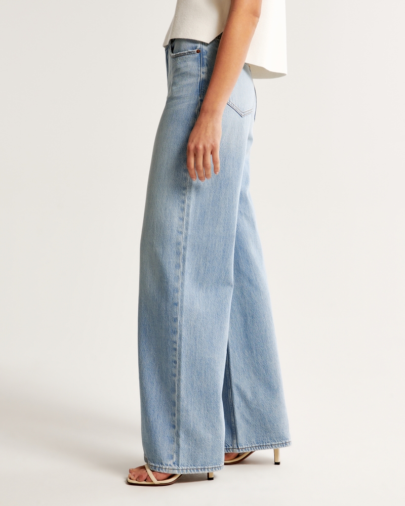 Women's High Rise Wide Leg Jean Women's Clearance