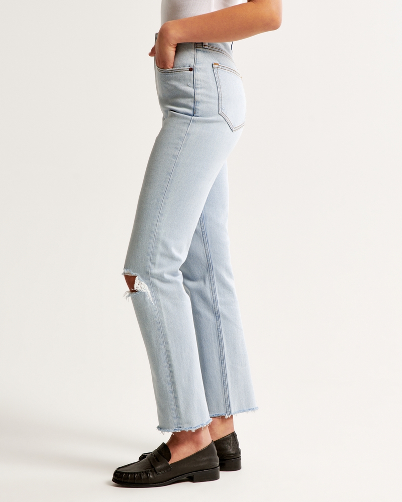 Ultra High Rise Ankle Straight Jean