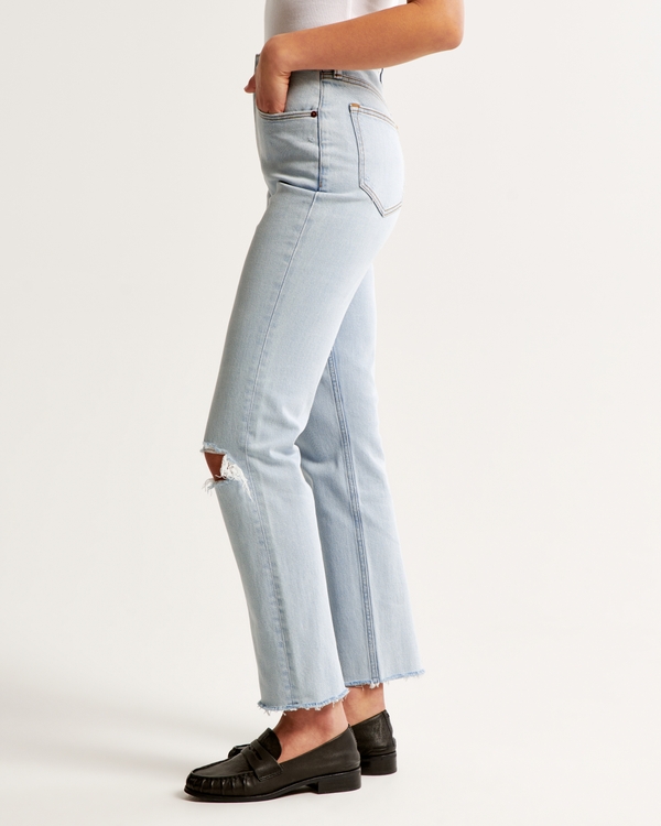 Ultra High Rise Ankle Straight Jean