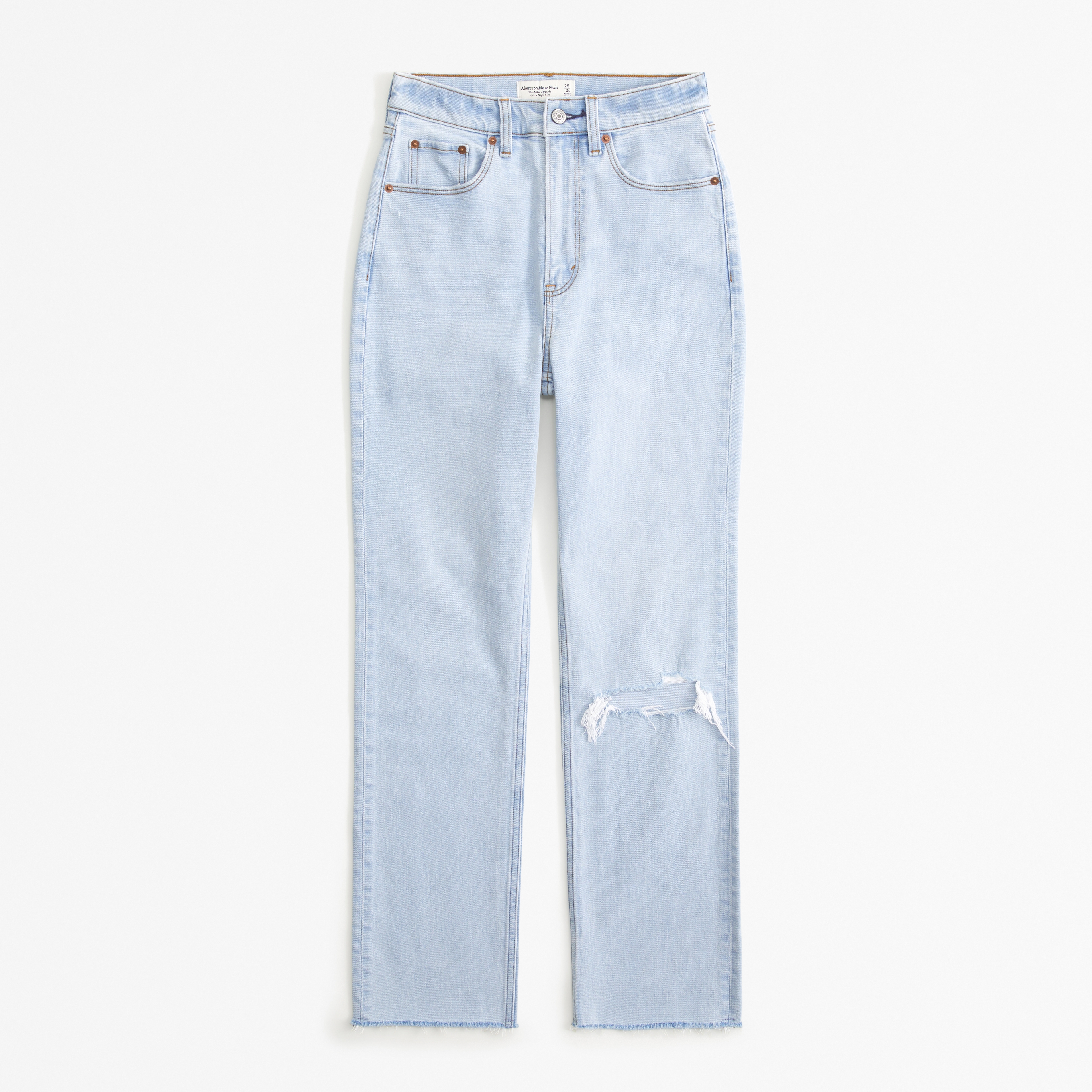 Abercrombie & Fitch Ultra High Rise Ankle Straight Jean