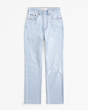Ultra High Rise Ankle Straight Jean