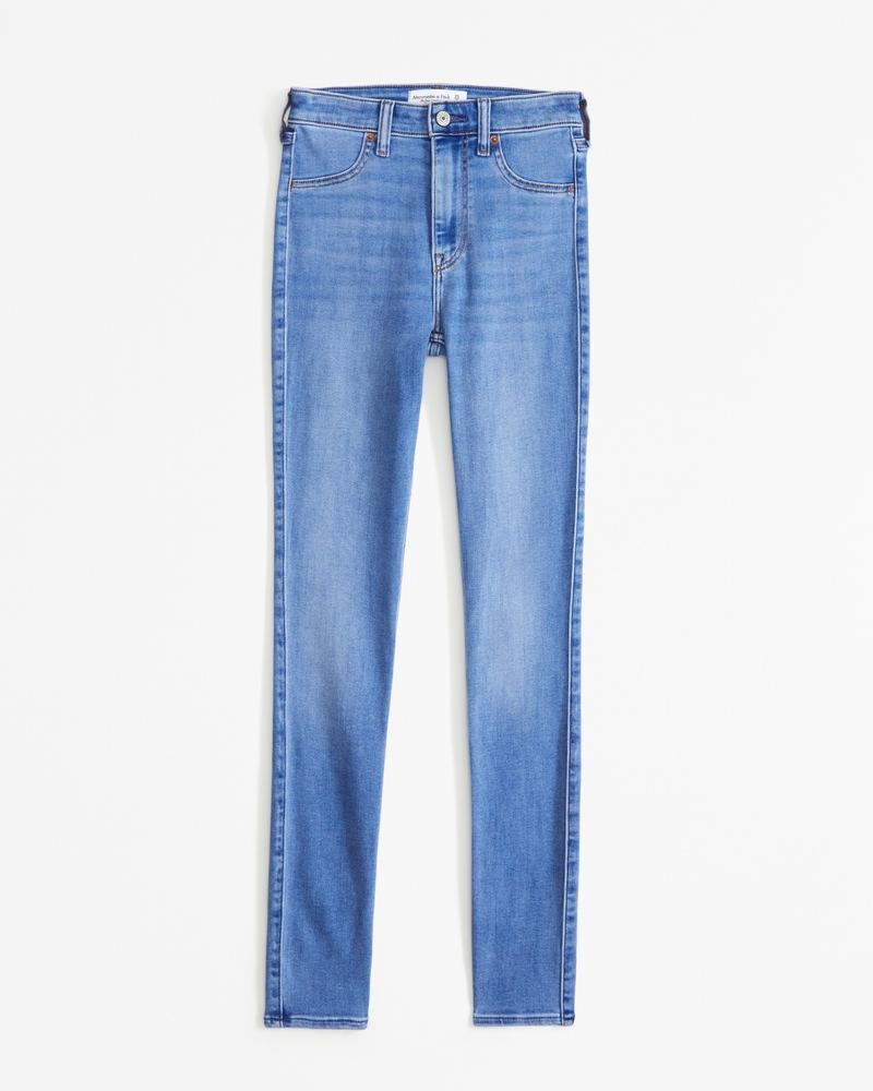 High-Rise Medium Wash Jean Leggings