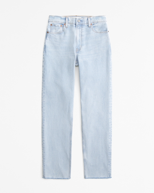 Jeans mom bleu clair hot sale