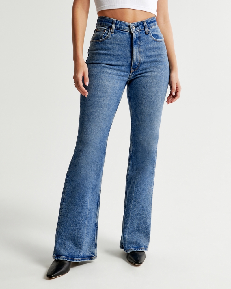 Abbey Flare Jeans - Womens Fashion Flare Jeans Denim – Love Style Co