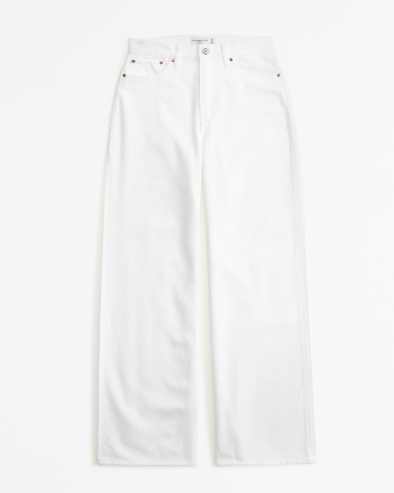 Ella Denim Shorts With Side Slits - Optic White White | NYDJ