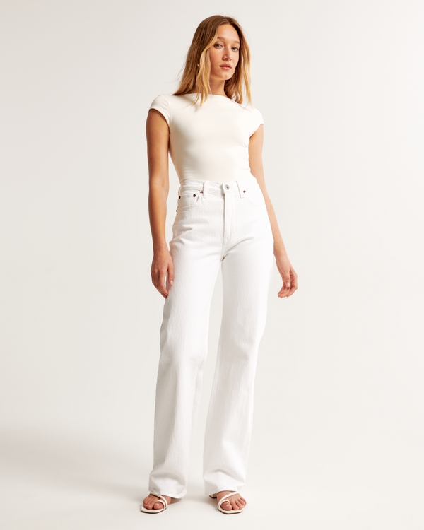 High Rise 90s Relaxed Jean, White