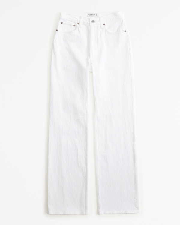 Curve Love High Rise 90s Relaxed Jean, White