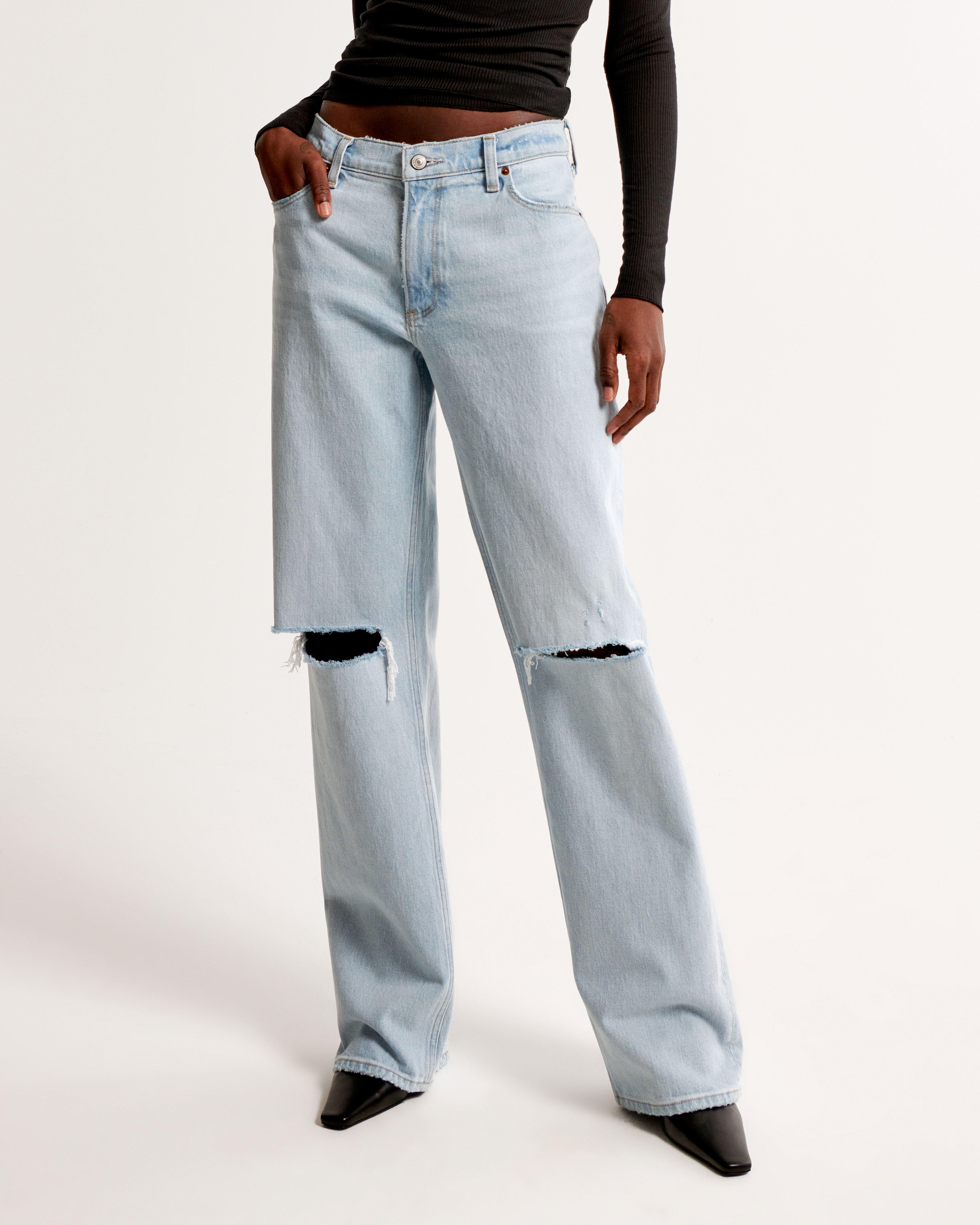 Women's Low Rise Baggy Jean | Women's Bottoms | Abercrombie.com