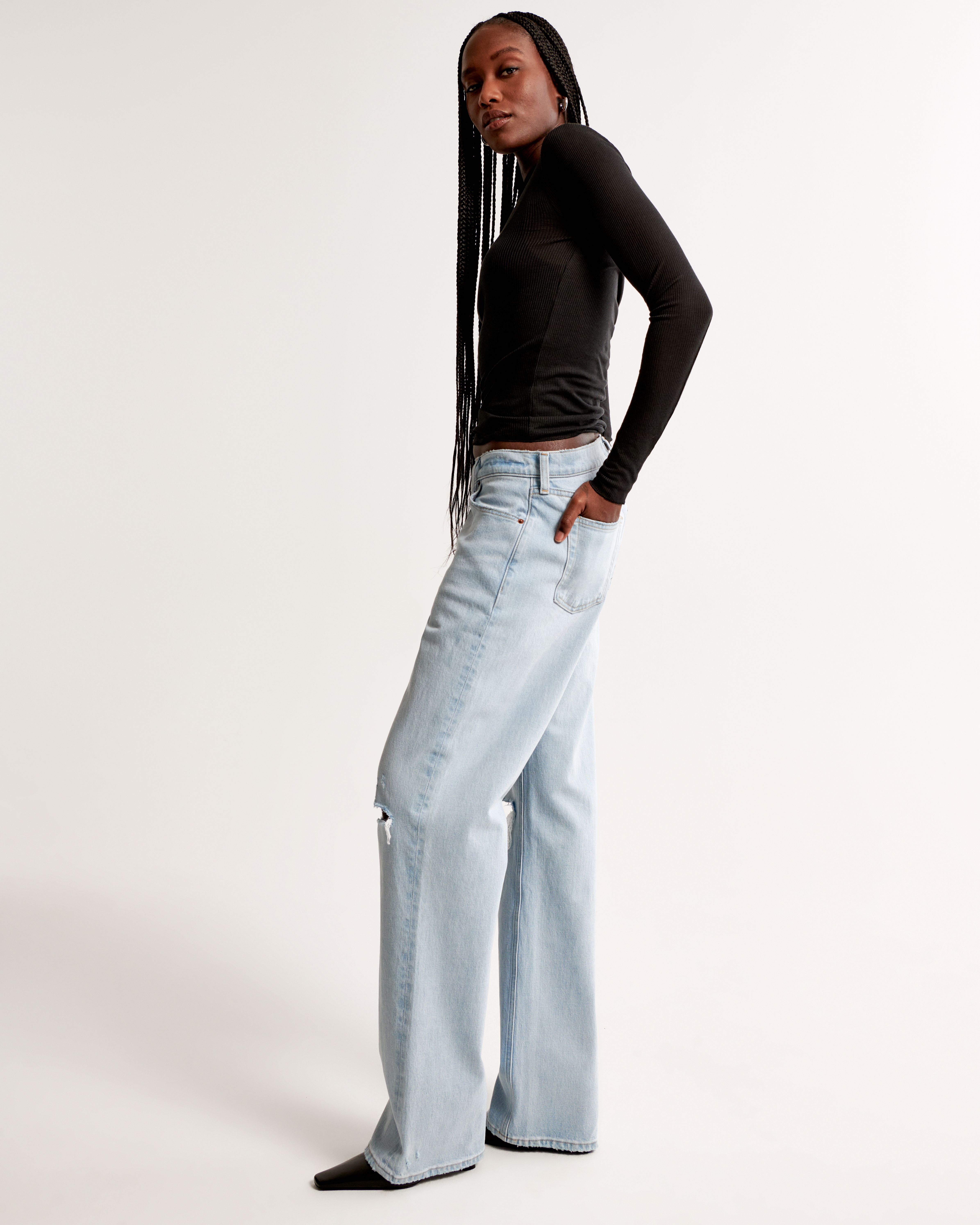 Women's Low Rise Baggy Jean | Women's Bottoms | Abercrombie.com