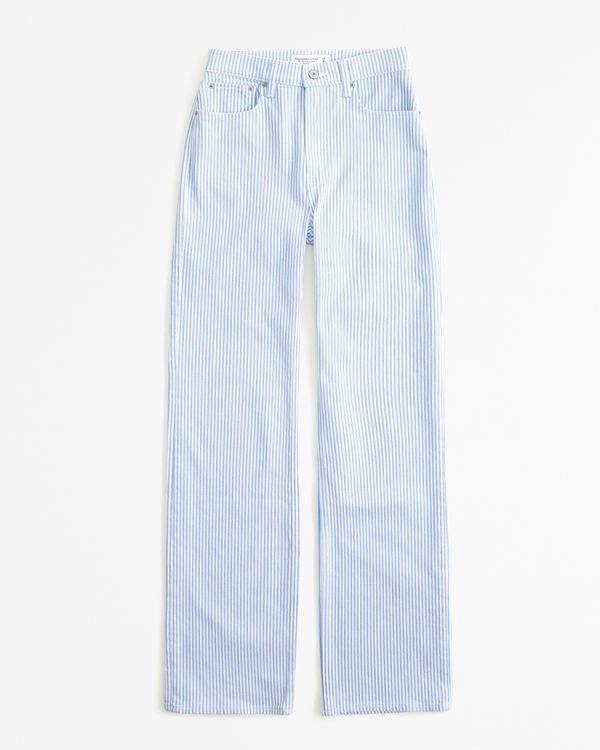 High Rise 90s Relaxed Jean, Blue Stripe
