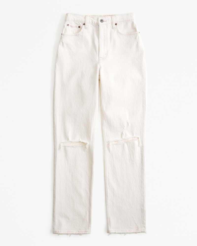 New Pilcro newest Ultra High Rise Straight Jeans Off-White Size 26