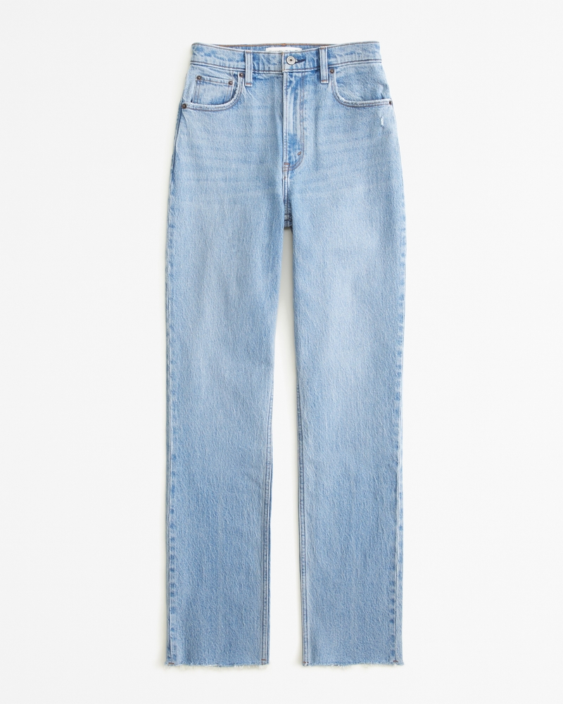 Women's Ultra High-Rise Medium Wash 90s Straight Jeans