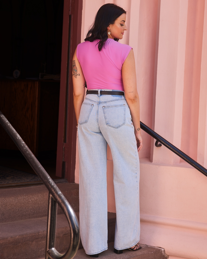 High Rise Wide Leg Jean