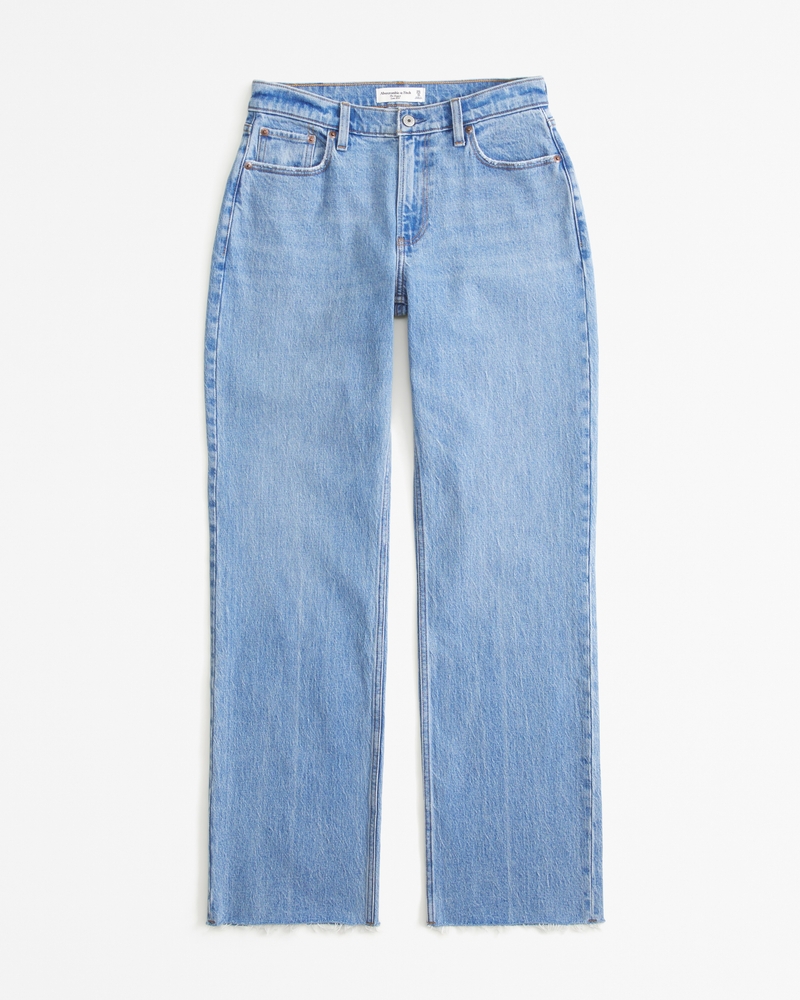 abercrombie curve love low rise 90s baggy jeans