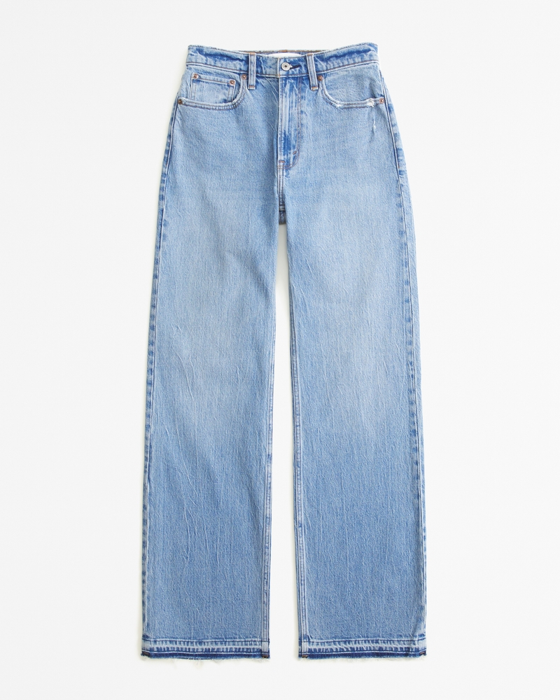 9/23終了しました 【高品質】 Abercrombie & Fitch XL Women's High Rise 90s Relaxed Jean | Women's Clearance