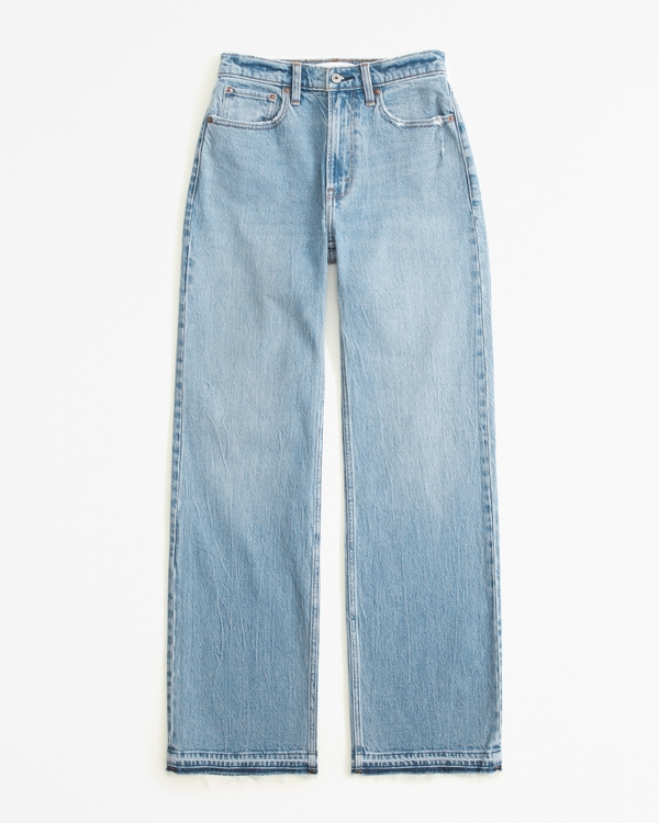 Curve Love High Rise 90s Relaxed Jean, Medium With Let Down Hem