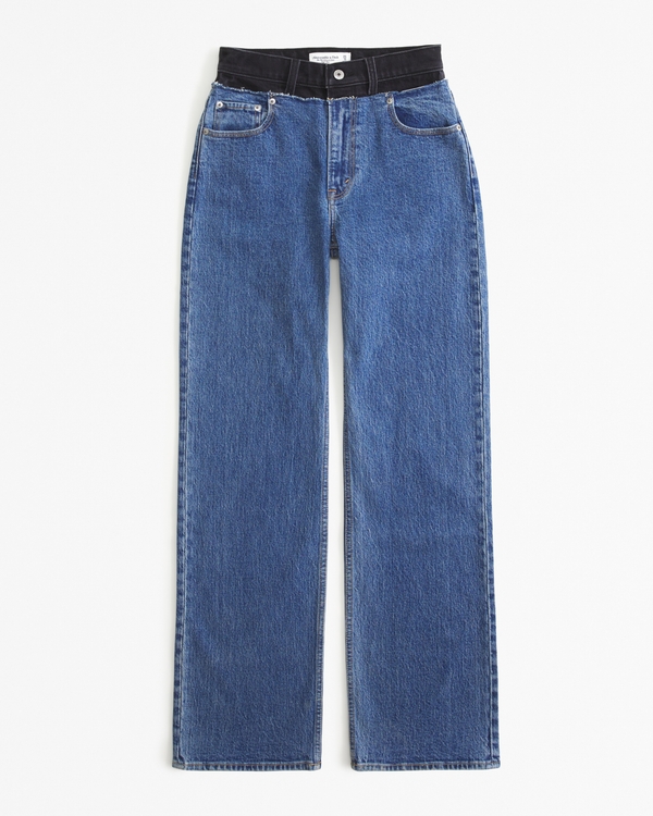 Women's Curve Love High Rise 90s Relaxed Jean | Women's Bottoms | Abercrombie.com