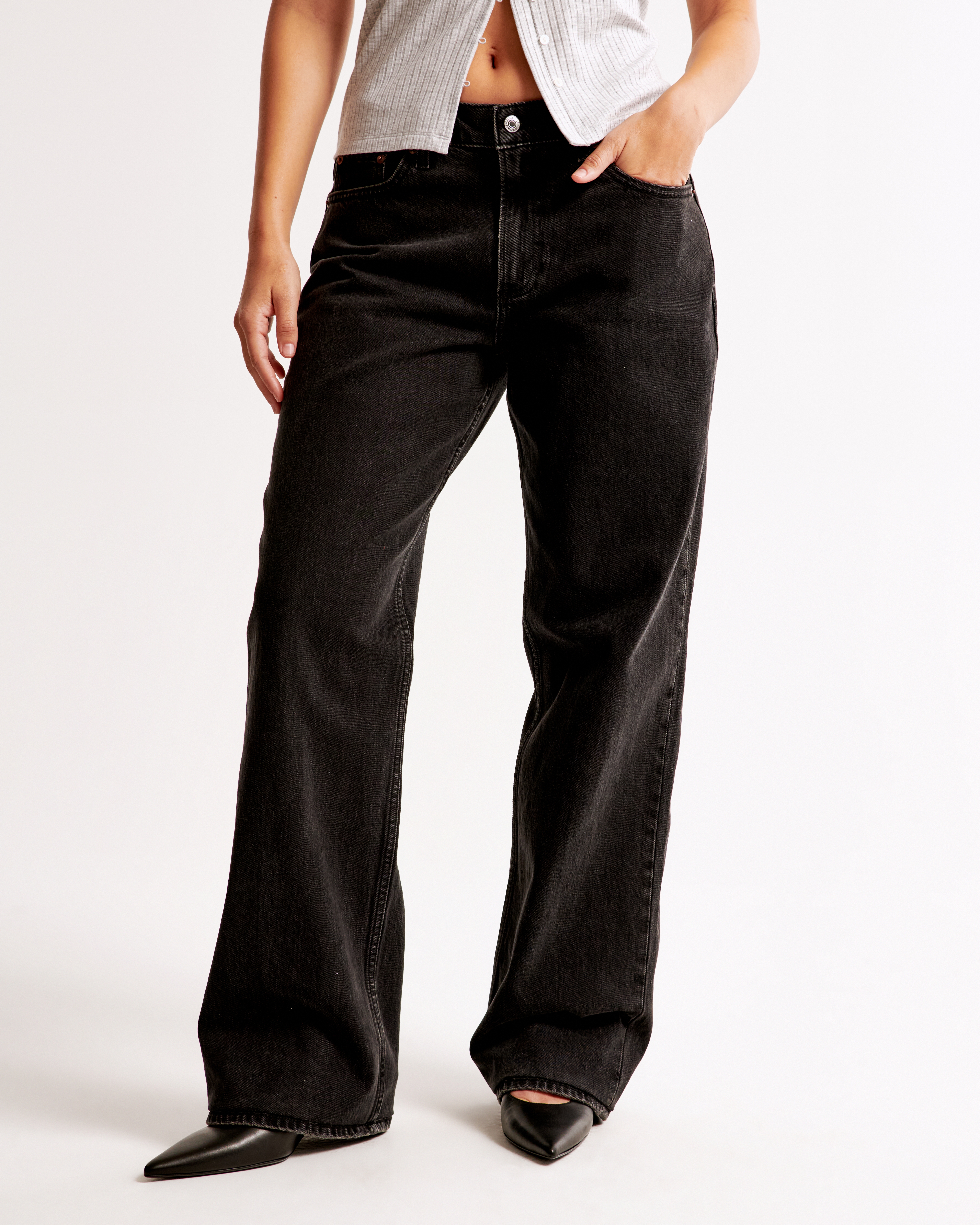 Women's Curve Love Low Rise Baggy Jean | Women's Clearance