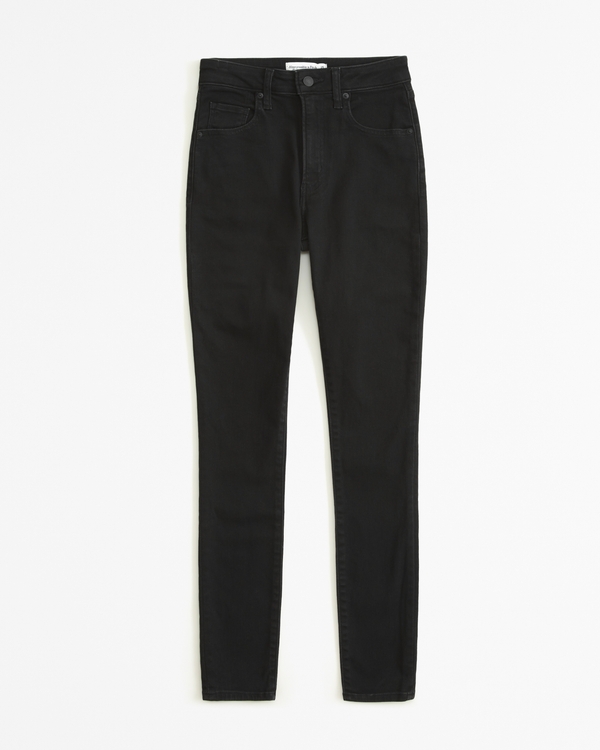 High Rise Super Skinny Ankle Jean, Black view 1